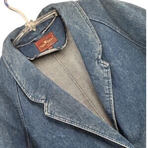 Sergio Valente Denim Duster‎ Coat 80s 90s Western Longline Classic